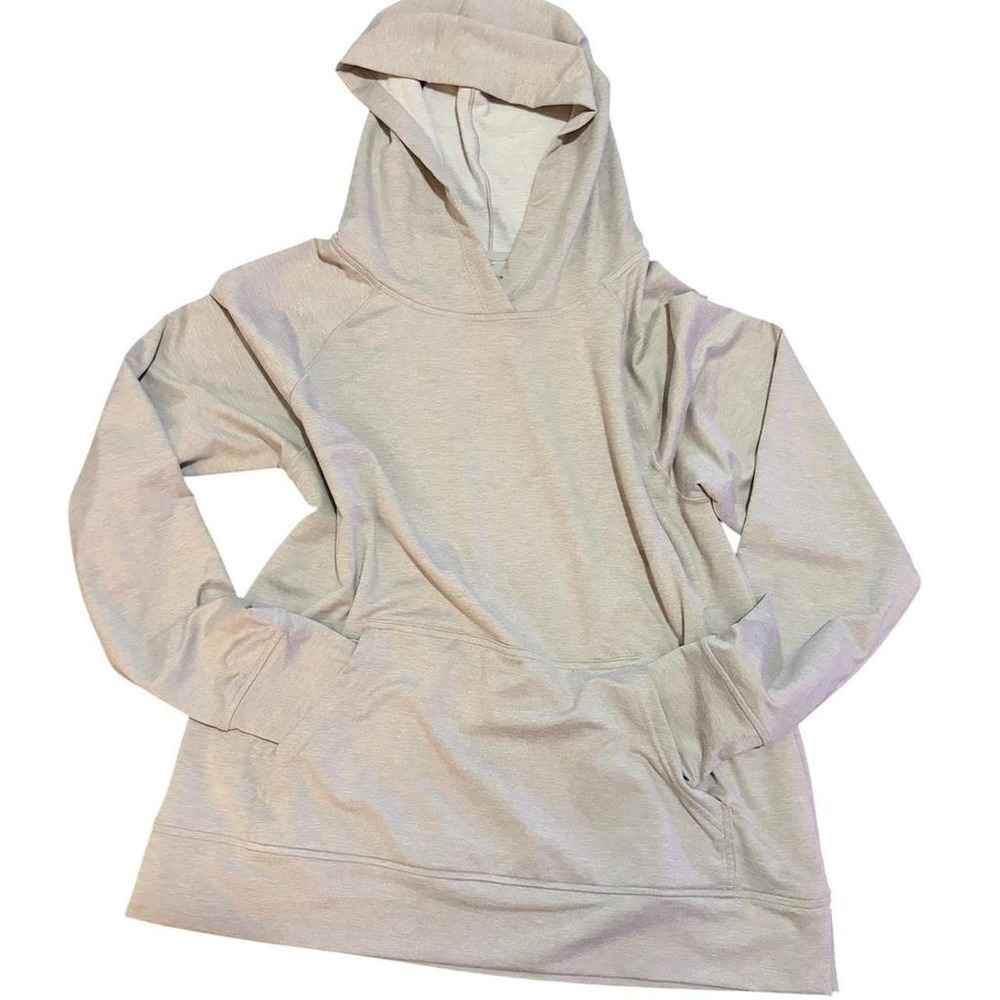 Danskin Womens Buttery Soft Hoodie Beige Taupe Sweatshirt S/P 4702